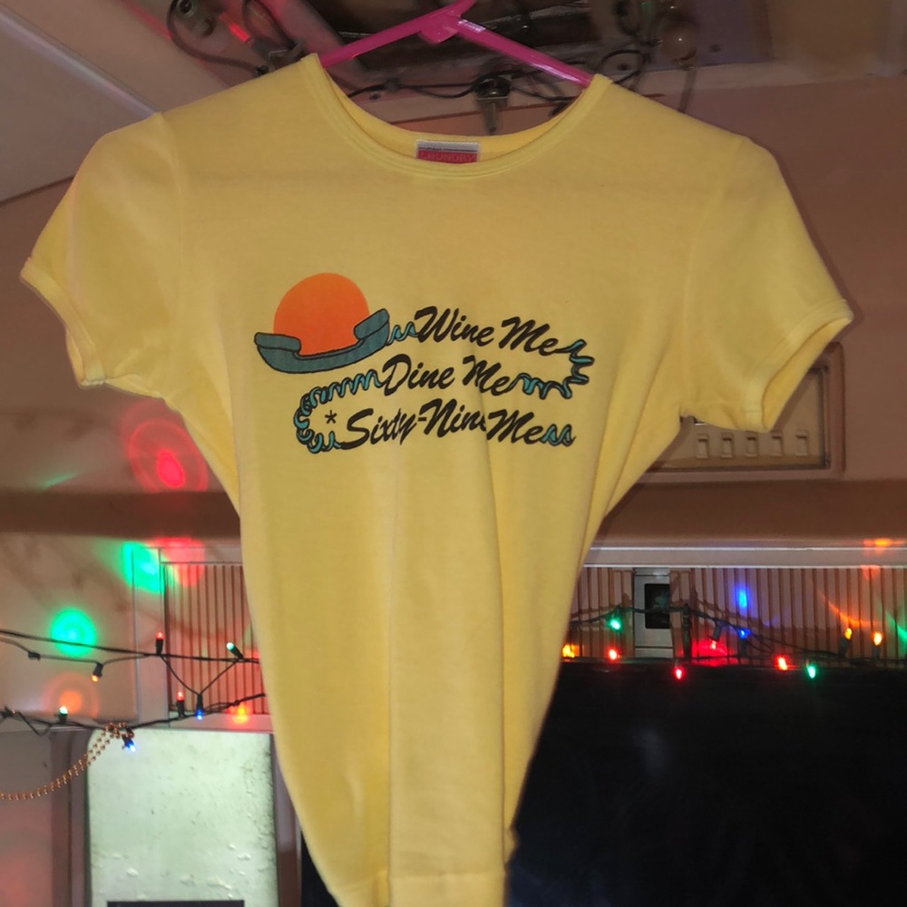 Yellow tee